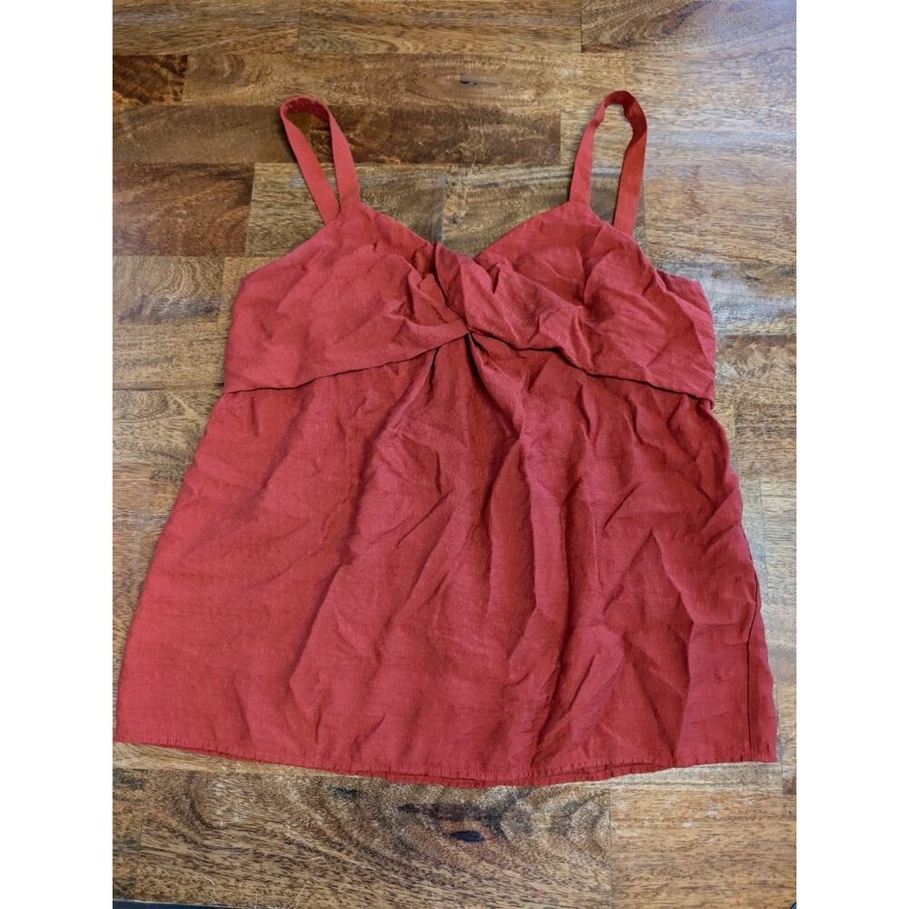 Simply Vera Wang Size Medium Tank Top Ruched Tunic Sleeveless Women's Shirt EUC